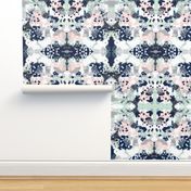 sloane abstract pink navy grey mint girls abstract fabric nursery baby