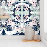 sloane abstract pink navy grey mint girls abstract fabric nursery baby