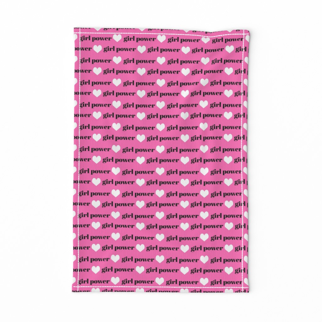 girls fabric girls text word girl power fabric