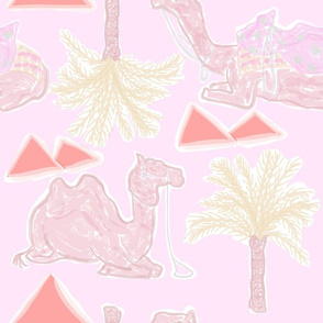 Camel Cabana in Electric Pink Lemonade