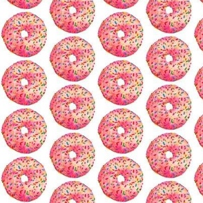 Donuts with Sprinkles on White