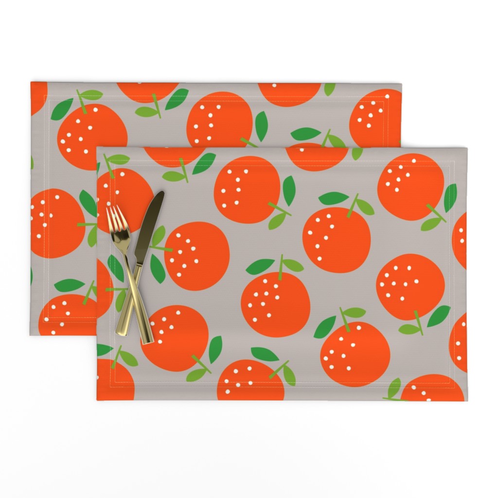 Oranges (on grey)