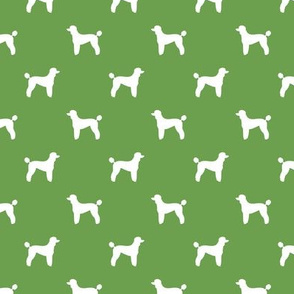 poodle silhouette fabric best dogs quilting fabric dog design - asparagus green
