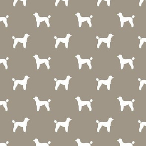 poodle silhouette fabric best dogs quilting fabric dog design - brown