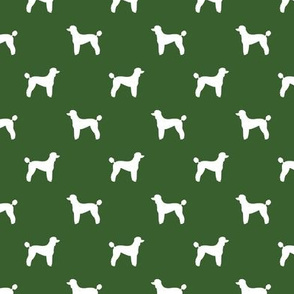 poodle silhouette fabric best dogs quilting fabric dog design -garden green
