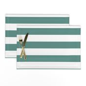 Teal stripe 2 inch