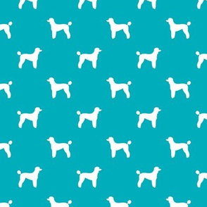 poodle silhouette fabric best dogs quilting fabric dog design - peacock