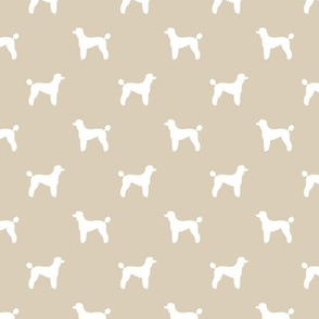 poodle silhouette fabric best dogs quilting fabric dog design - sand