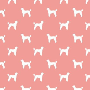 poodle silhouette fabric best dogs quilting fabric dog design - sweet pink