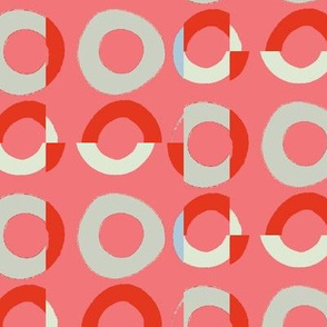 Painted circles cut in pieces-R1