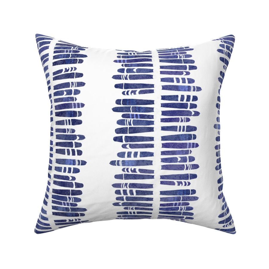 Urchin Stripes Indigo on White 150