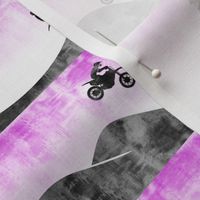 (small scale) motocross / dirt bike  || purple