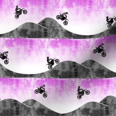 (small scale) motocross / dirt bike  || purple