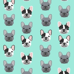 frenchie dog fabric french bulldogs grey and black and white fabric frenchies fabric