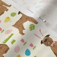 brussels griffon easter fabric spring pastel dog design