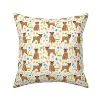 brussels griffon easter fabric spring pastel dog design