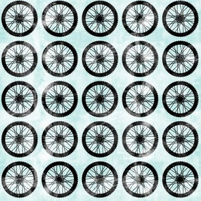 wheel || blue - motocross dirt bike 