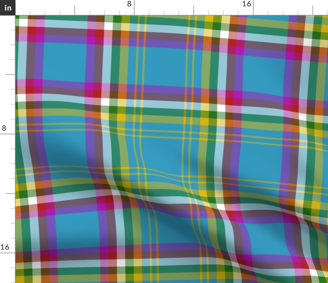 Yukon province official tartan, 12" bright