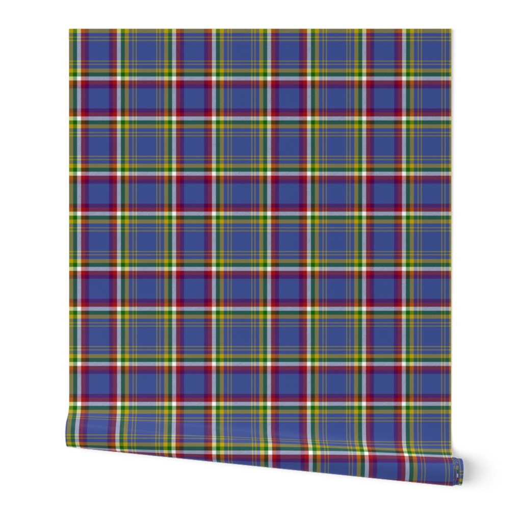 Yukon province official tartan, 6" dark