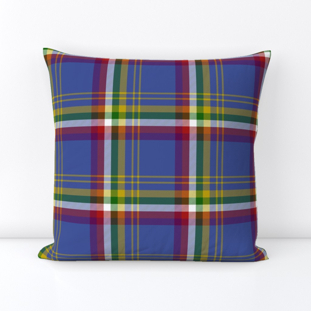 Yukon province asymmetrical tartan, 6" dark