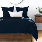 two-yard blue 18" supermoon panel on navy blue-black