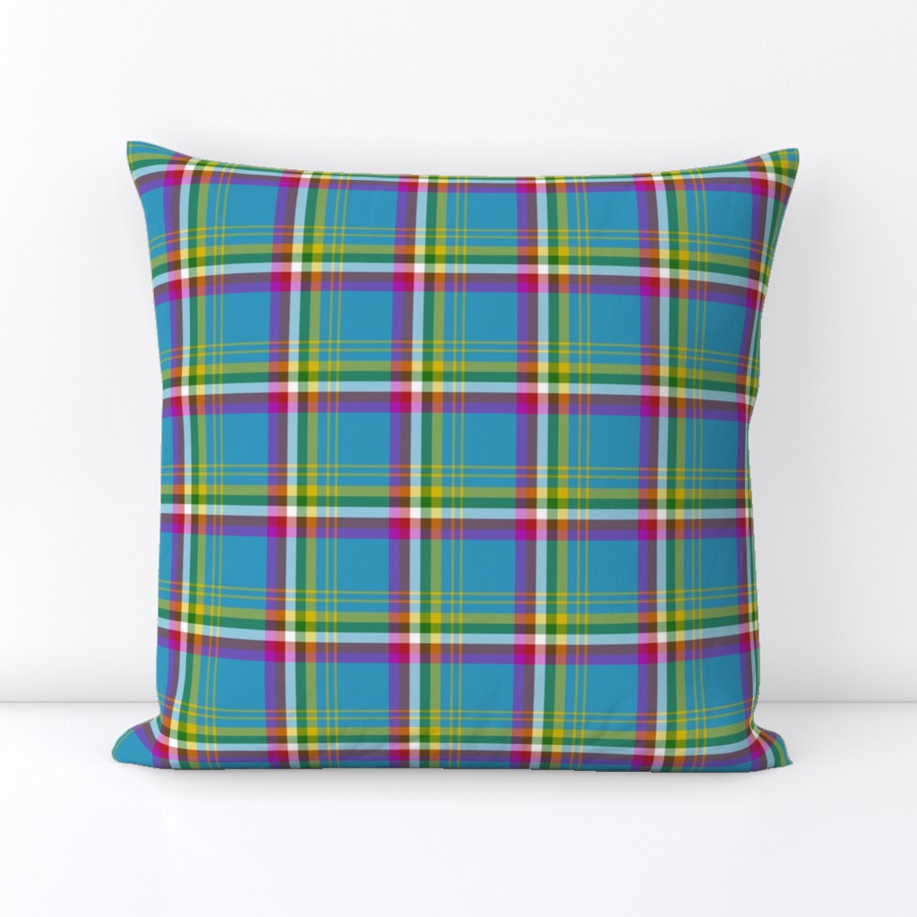 Yukon province asymmetrical tartan, 3" bright