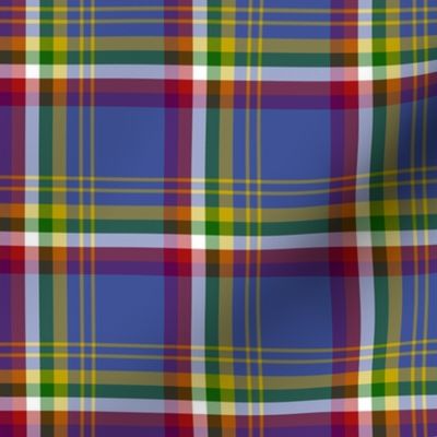 Yukon province asymmetrical tartan - 3" dark