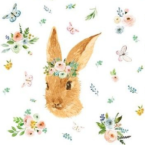 7" Spring Time Bunny - More Florals
