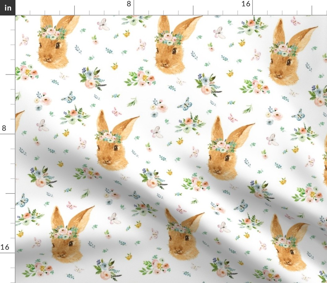 7" Spring Time Bunny - More Florals