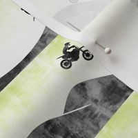 (small scale) motocross / dirt bike  - faded lime