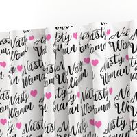 nasty woman fabric girls girl power feminist design