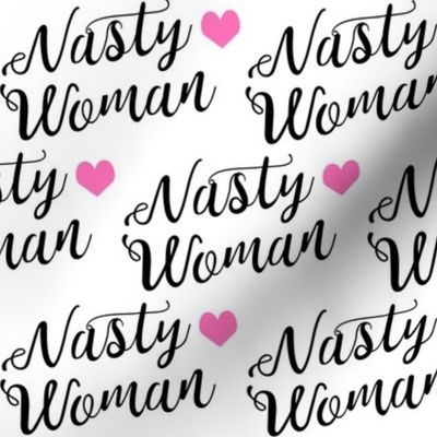 nasty woman fabric girls girl power feminist design