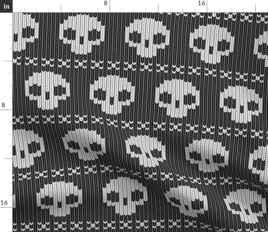 Skull Sweater - black