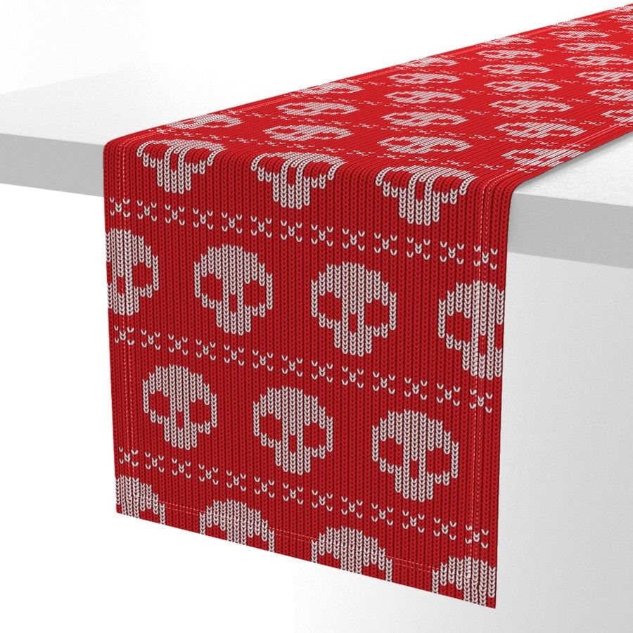 Skull Sweater - red