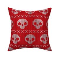 Skull Sweater - red