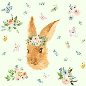 7" Spring Time Bunny - Minty Green