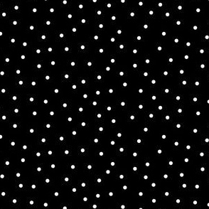 mod girl dots black and white