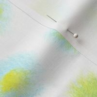 Watercolor abstract blots - green, yellow, blue