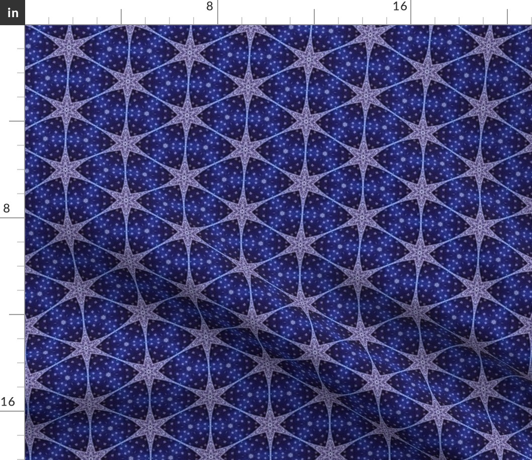 hexagon Aomitsu_blue indigo star