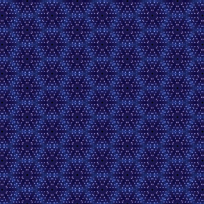 hexagon Asa blue indigo star