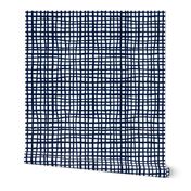 grid lines navy blue grid fabric coordinate