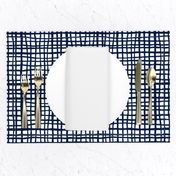 grid lines navy blue grid fabric coordinate