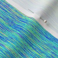 AURORA BOREALIS TEXTILE FIBER ART INSPIRED BRIGHT SATURATED AQUA TURQUOISE NEON