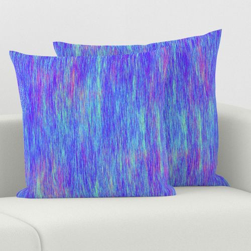 AURORA BOREALIS TEXTILE FIBER ART INSPIRED BRIGHT SATURATED BLUE PURPLE NEON