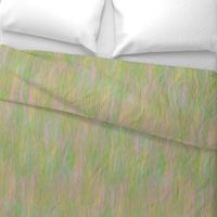 AURORA BOREALIS TEXTILE FIBER ART INSPIRED IMPRESSIONIST PINK GREEN YELLOW GARDEN