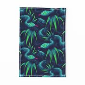 Mr Snake in the Rainforest - Green - LARGE