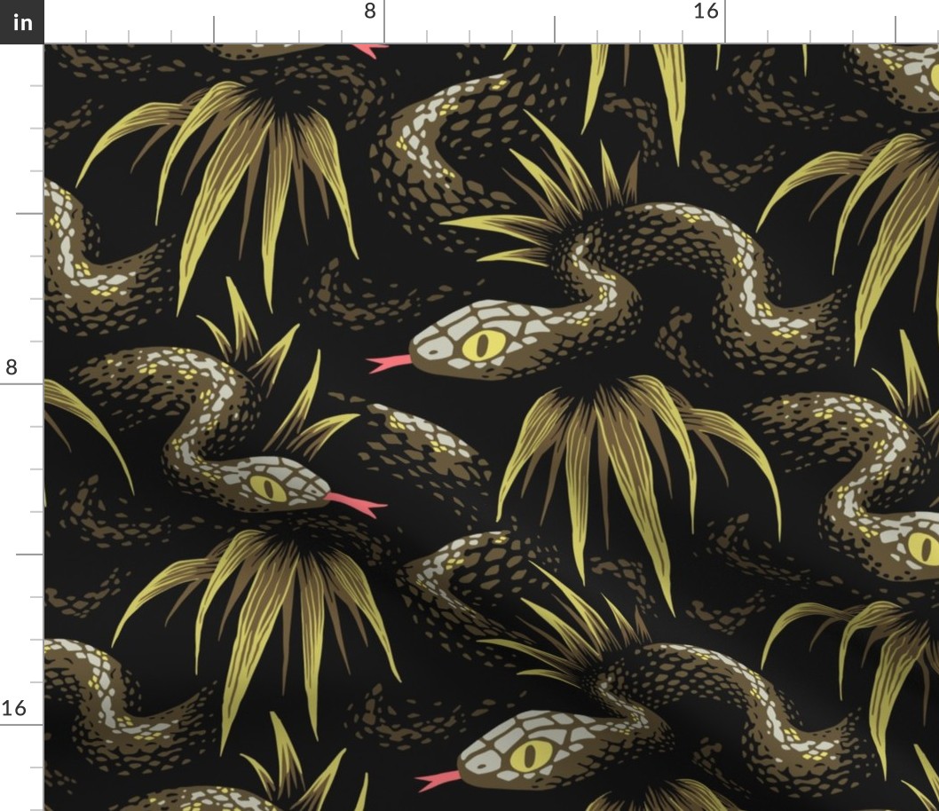 Mr Snake in the Rainforest - Khaki - LARGE