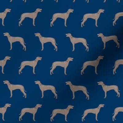 weimaraner dog fabric simple dog design  - navy