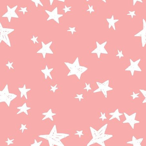 stars // ballerina pink star fabric nursery baby girls design andrea lauren