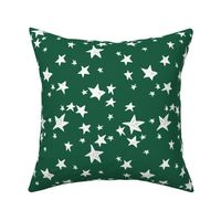 stars // forest green star fabric andrea lauren design nursery baby stars fabric